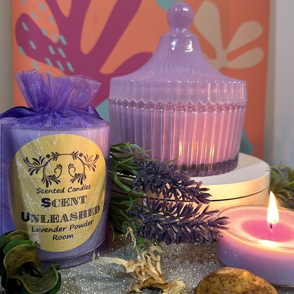 LAVENDER POWDER ROOM, SCENT UNLEASHED LLC, LUXURY HAND POURED SCENTED CANDLES! - Picture 9 of 10